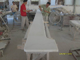 White Marble Pool Coping Edges