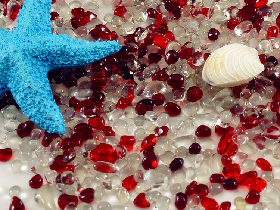 Mixed Colors Glass Beads for Aquarium