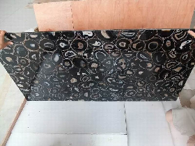 Illumiated Black Agate Tile