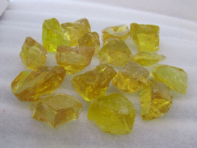 Yellow Recycled Glass Chips