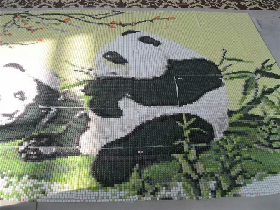 Panda Art Mosaic Mural