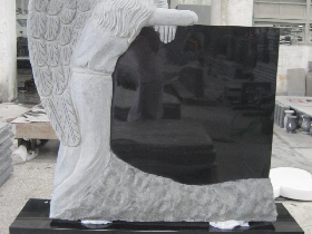 Angel Granite Headstone 003