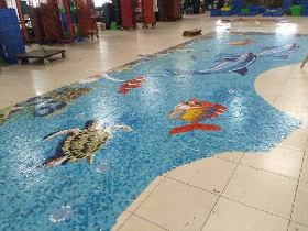 glass mosaic patterns for swimming pool