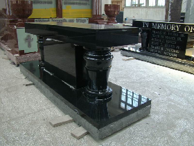 Shanxi Black Granite Monument Bench