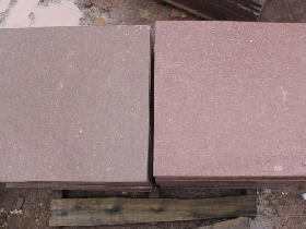 Red Porphyry Flamed Paver