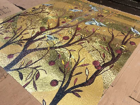 Handcut Art Glass Mosaic 002