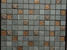 Slate Mosaic Glass Tile